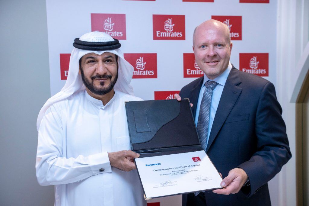 Emirates Airlines & Panasonic Avionics at the Dubai Airshow 2021